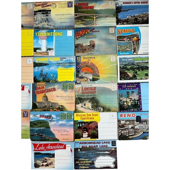Lot of 22 Vintage Postcards USA States Parks Postcard Ephemera - Picture 4 of 8